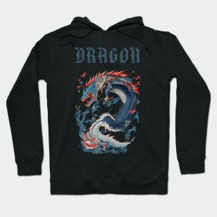 Dragon flies on fire Hoodie